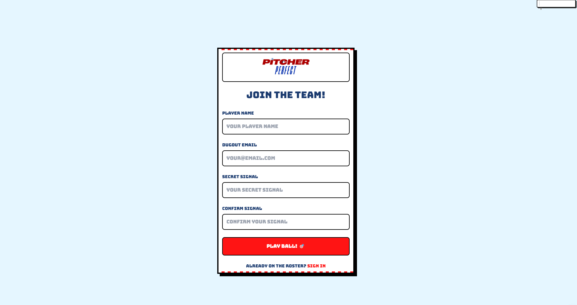 Signup